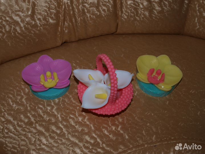 Корзинки с цветами.мыло ручной работы