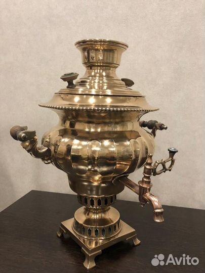 Антикварный угольный самовар, 