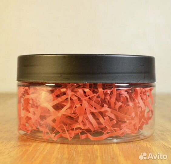 Банка пэт 200 мл в комплекте с чёрной крышкой