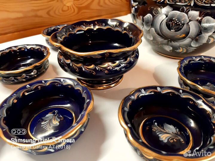 Гжель СССР чайный набор