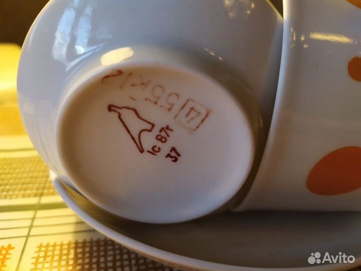 Фарфор СССР Чашки Блюдца сервизы