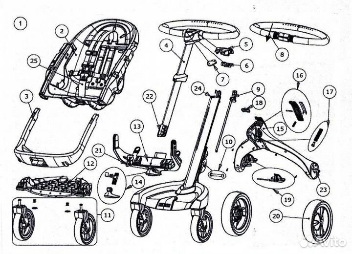 Ремонт колясок (продажа запчастей)
