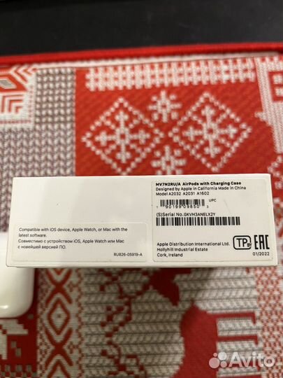 Наушники apple airpods 2