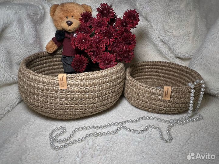 Корзина из джута