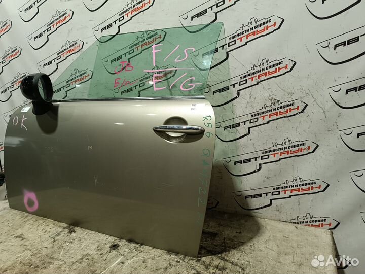 Дверь mini cabrio clubman cooper coupe R55 R56 R57 R58 41002755935 передняя левая серый QA4722