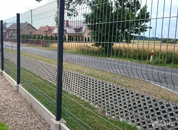 Сетка для забора сетка гиттер 3D