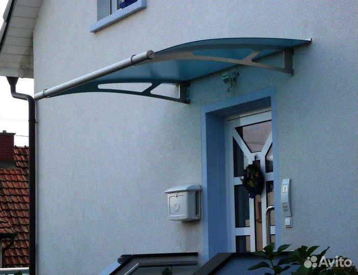 Козырек из стекла