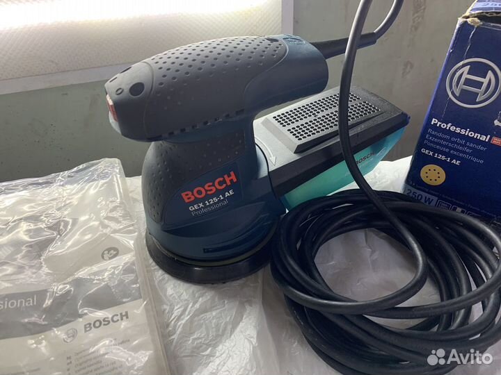 Эксцентриковая шлифмашина bosch GEX 125-1 AE