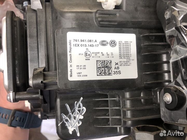 Volkswagen touareg фара 761.941.082.А