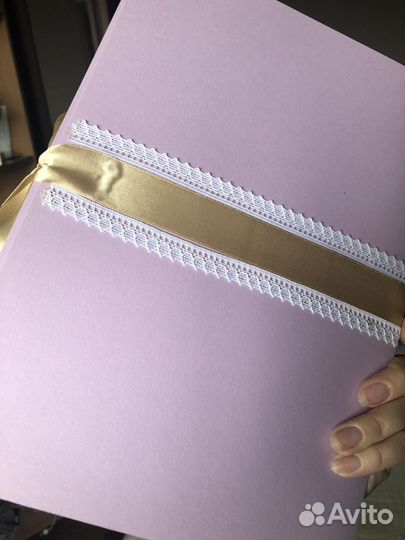 Открытка ручной работы свадебная А4