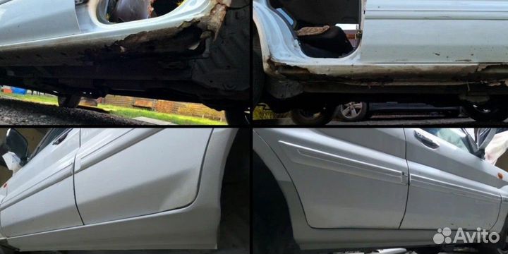 Ремнтная накладка на порог для Ford Focus 2 Универсал