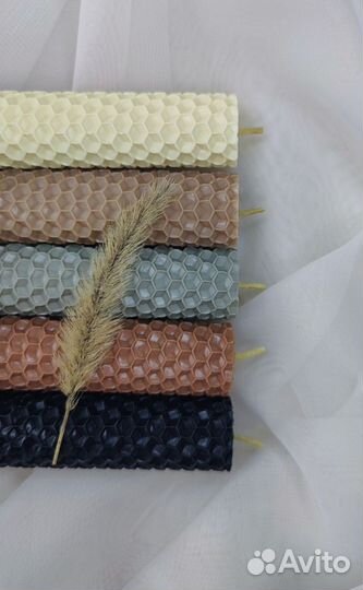 Свечи из вощины (аромат воска и меда)