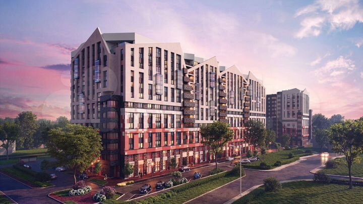 2-к. квартира, 67,4 м², 10/13 эт.