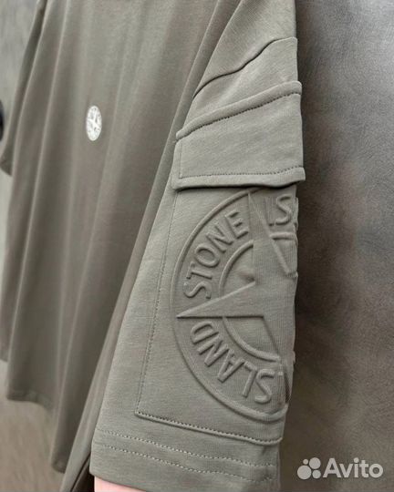 Stone island футболка оверсайз