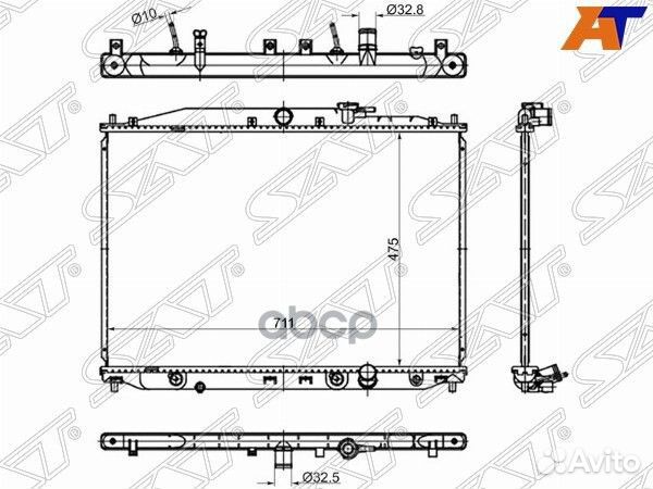 Радиатор Honda Stepwgn 05-09 HD0009-RG Sat