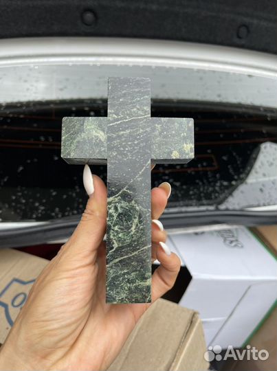 Крест Змеевик Бронза