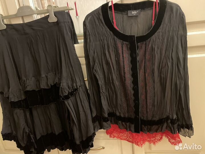 Костюм юбка 46-50 бомбер 40-48/165 Москва новый