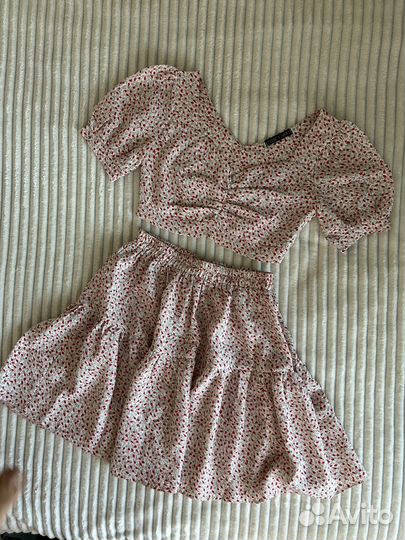 Летний комплект юбка и топ