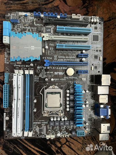 Материнская плата с процессором
