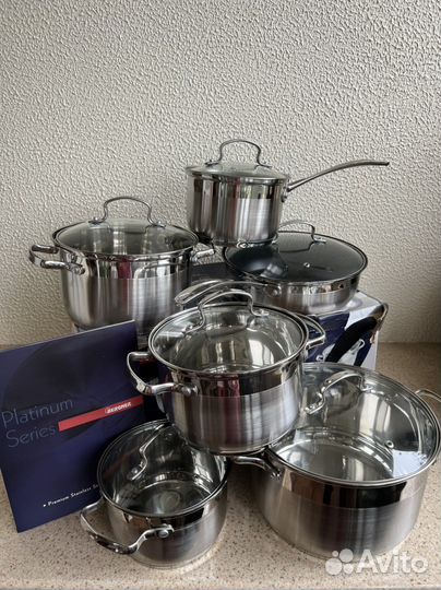 Набор кухонной посуды Bergner, 12 предметов, новый