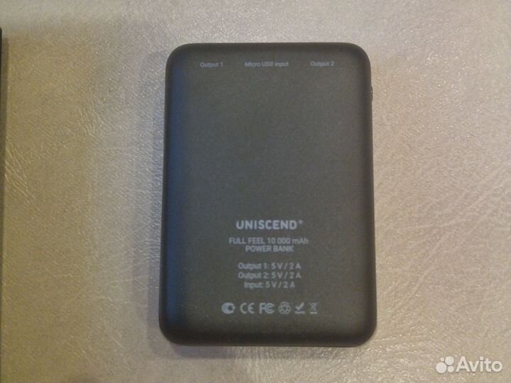 Пауэрбанк uniscend новый 10000