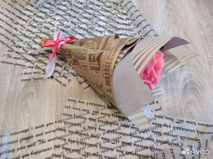 Букет из мыльных роз