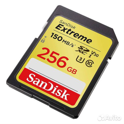 Sandisk sdxc 256Gb class 10 extreme 4K (150 Mb/s)