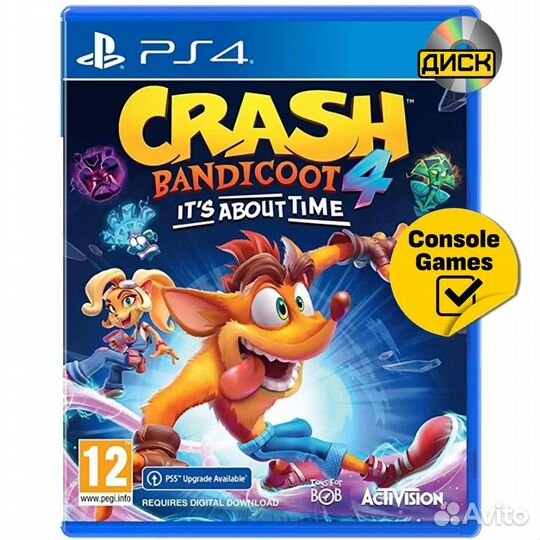 PS4 Crash Bandicoot 4 Its About Time Новый