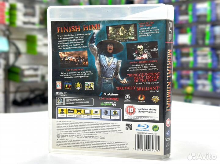 Mortal Kombat (PS3) Б/У обложка 3