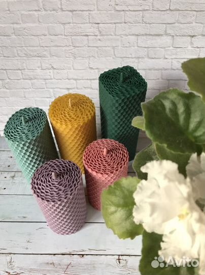 Свечи из вощины, ручная работа