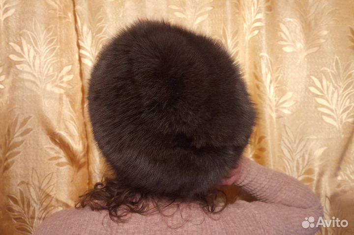 Зимняя женская шапка из песца