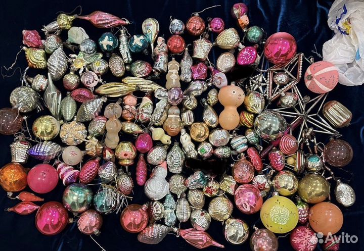 Елочные игрушки СССР разные лотом