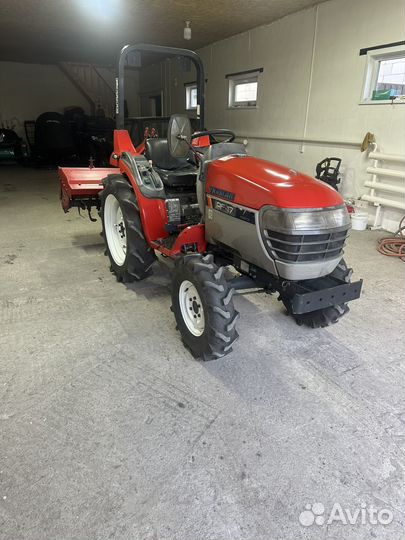 Вспашка земли минитрактором фреза