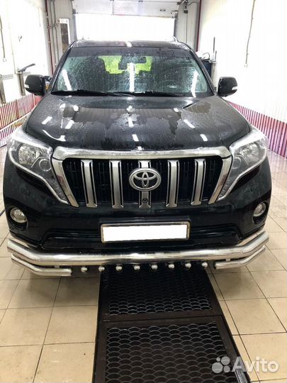 Защита бампера Акула Toyota Land Cruiser Prado