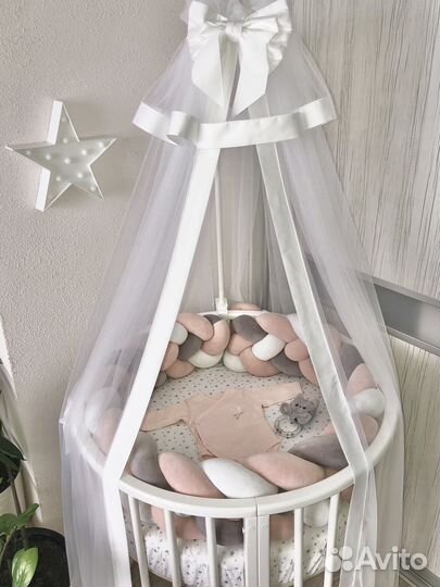 Кроватка круглая трансформер