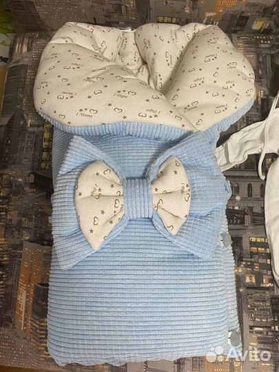 Конверт на выписку для мальчика весна осень