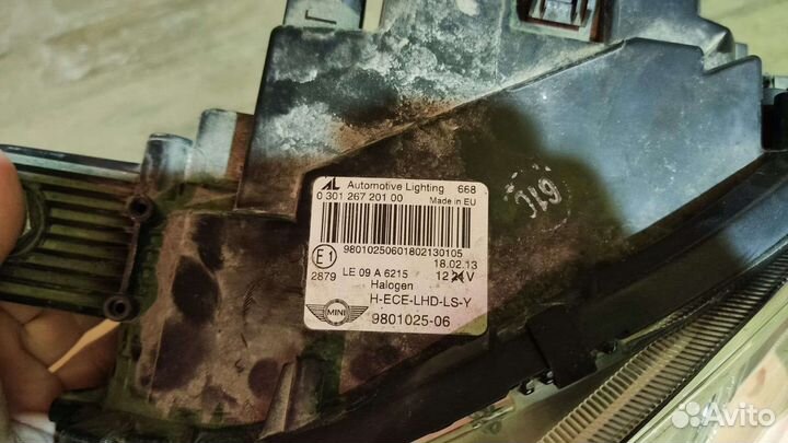 Фара левая, правая mini cooper countryman r60