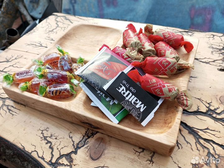 Деревянное блюда и подносы