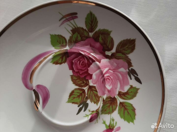 Бокал с блюдцем Дулева