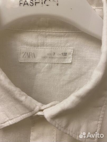 Белая рубашка на мальчика. zara