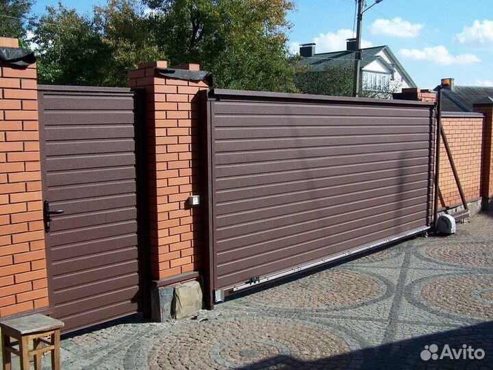 Откатные ворота под ключ с установкой