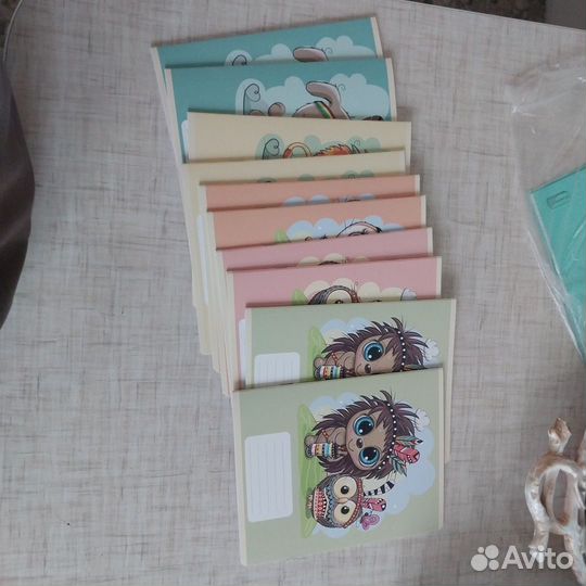 Тетради в частую косую линейку 12л. 10 шт