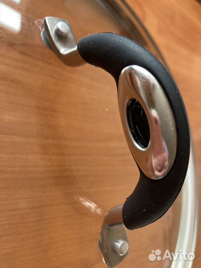 Крышка стеклянная для сковороды/кастрюли, 28 см