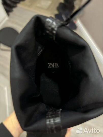 Ботильоны чулки zara 41 черные