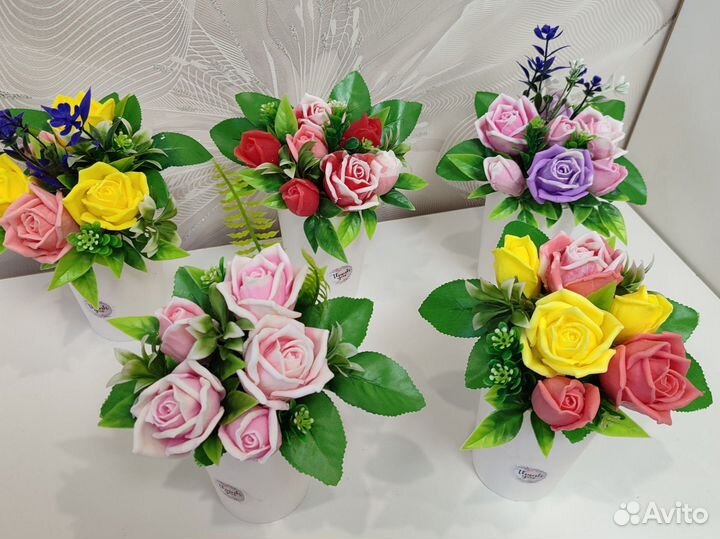 Букет из мыло. Ручная работа