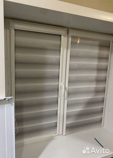 Рулонные шторы в коробе и с направляющими D7174