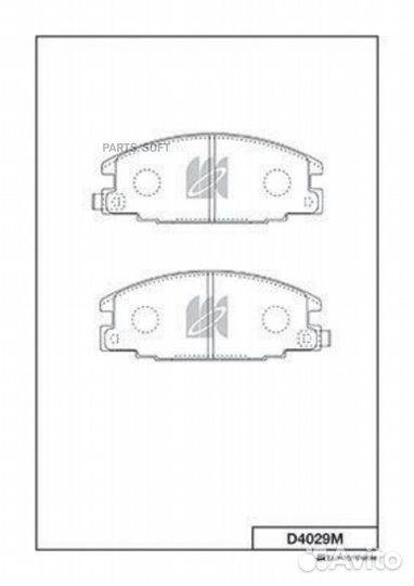 Kashiyama D4029M Колодки тормозные isuzu trooper