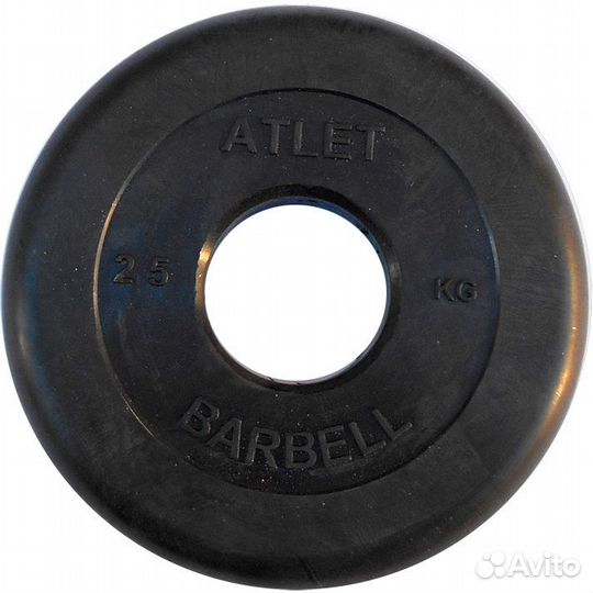 Диск Barbell Atlet 51мм 25кг