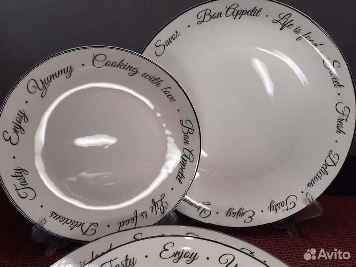 Тарелки десертные и обеденные Bon Appetite
