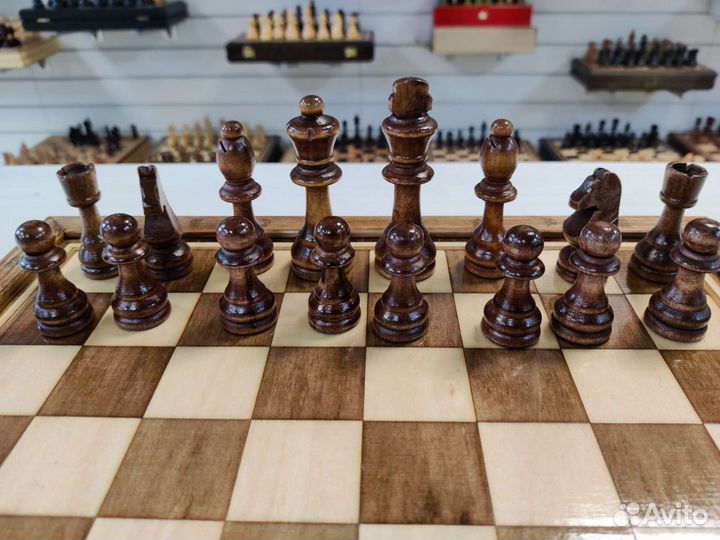 Шахматы из дуба